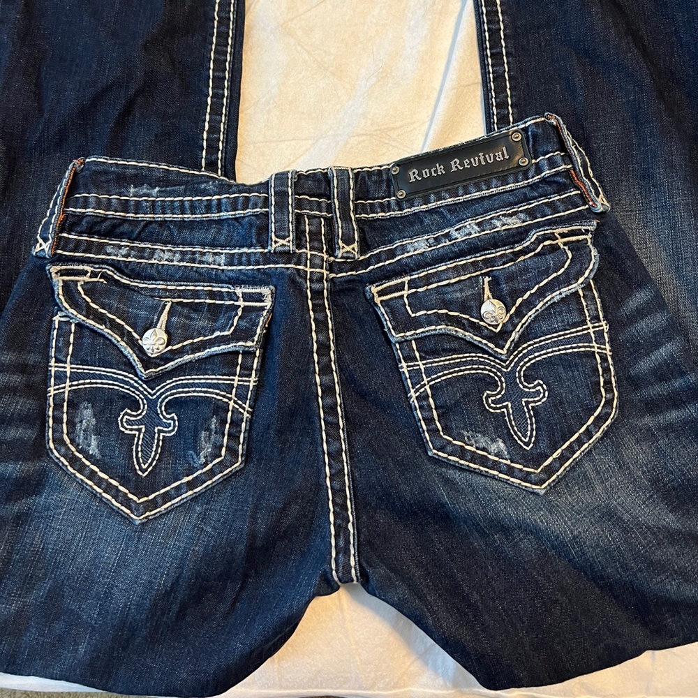 Womens Rock Revival boot cut jeans